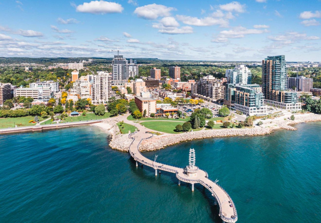 Burlington waterfront and Brant Street Pier